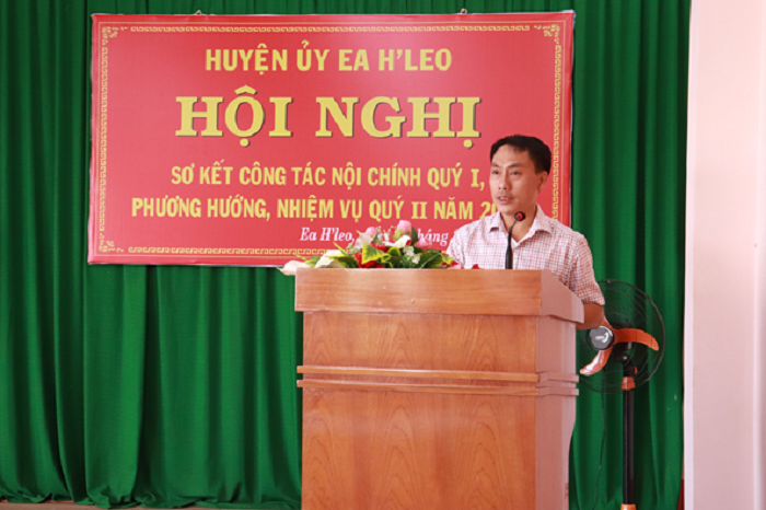 Huyen uy so ket cong tac noi chinh quy I va trien khai nhiem vu quy II 2